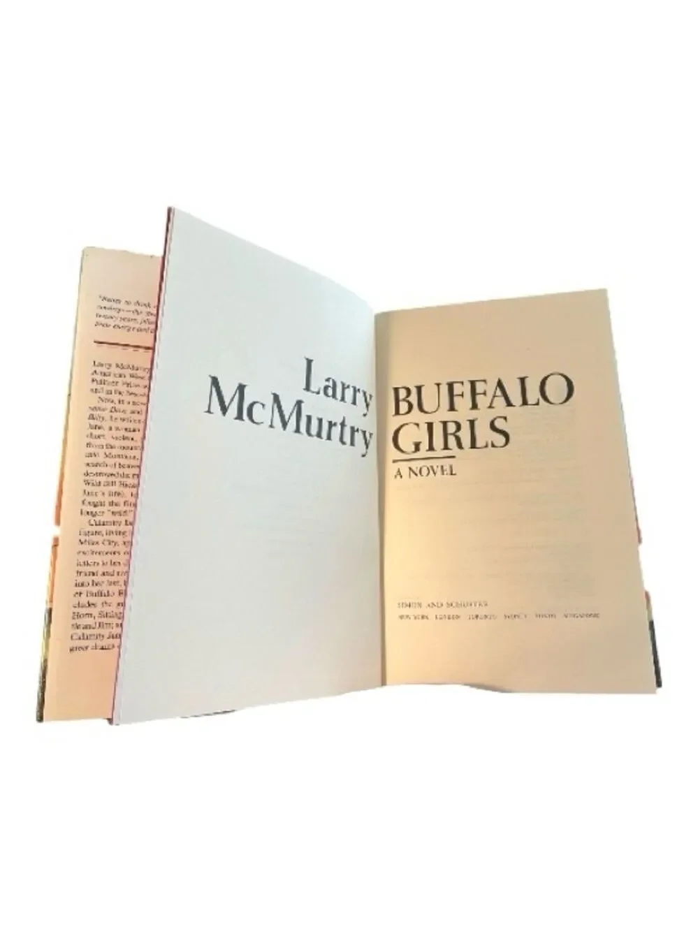 Buffalo Girls by Larry McMurtry-First Edition 1990 Hardcover w/Dust Jacket